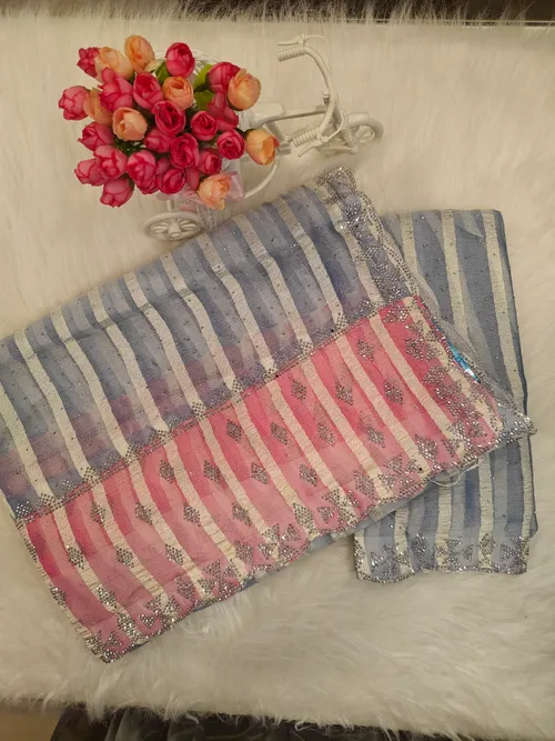 DESIGNER SAREE WITH WORK BLOUSE DS05